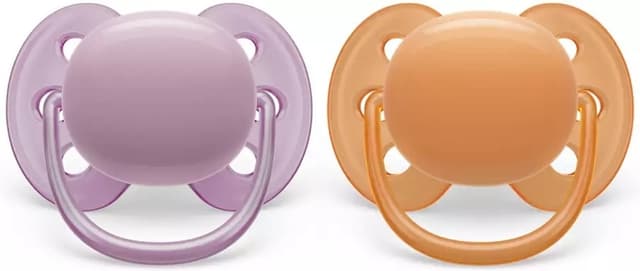 Philips Avent SCF091/33 Ultra Soft-sutter, 6-18 måneder, 2 stk, rødlig