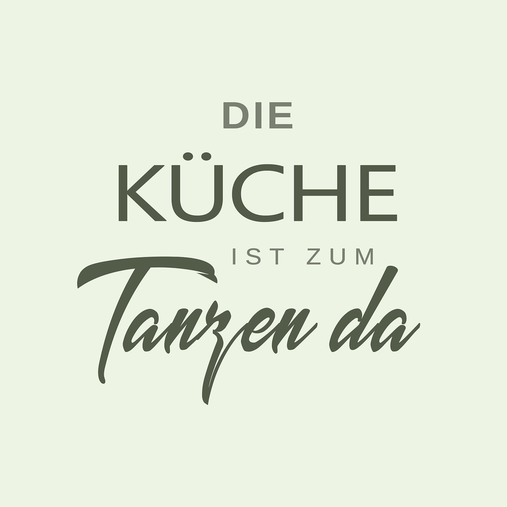 Glasbild KÜCHE ZUM TANZEN