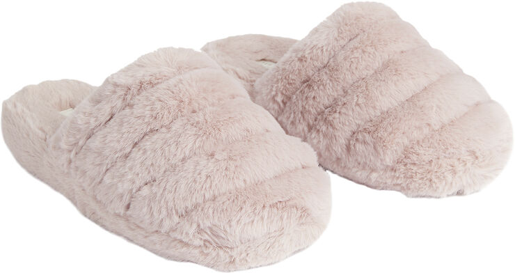 Ted Baker LOPSEY Faux Fur Mule Slipper Dusky pink