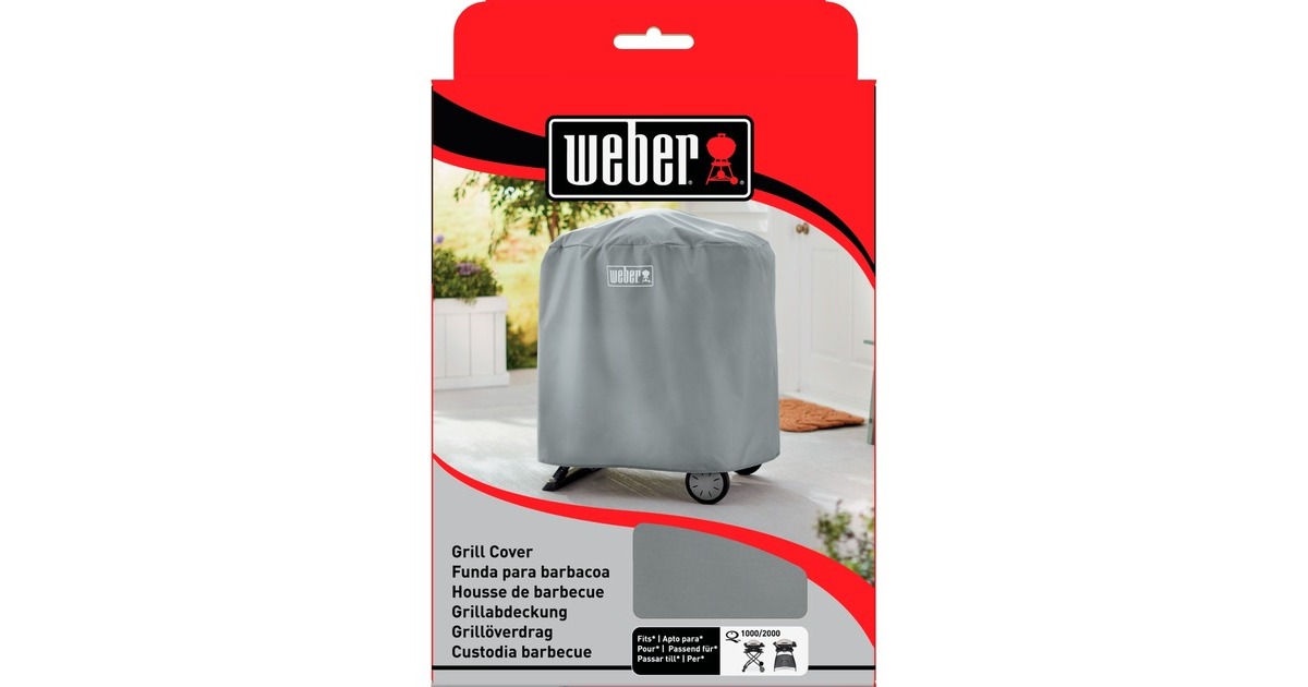 WeberBarbecuehoes - Q 1000/2000 met standpoot beschermkap