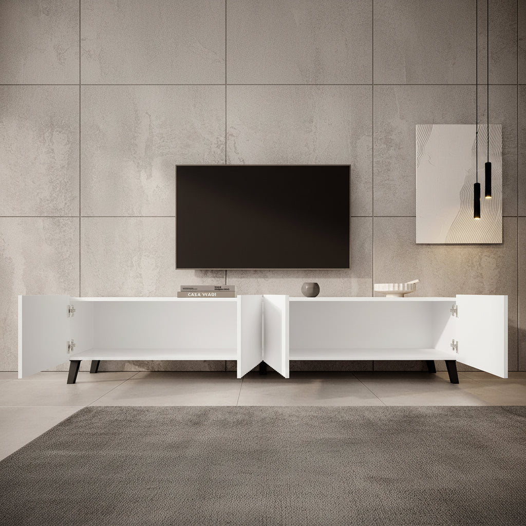 Pepinos 2 - TV-Meubel - Wit - 200x42x44 cm