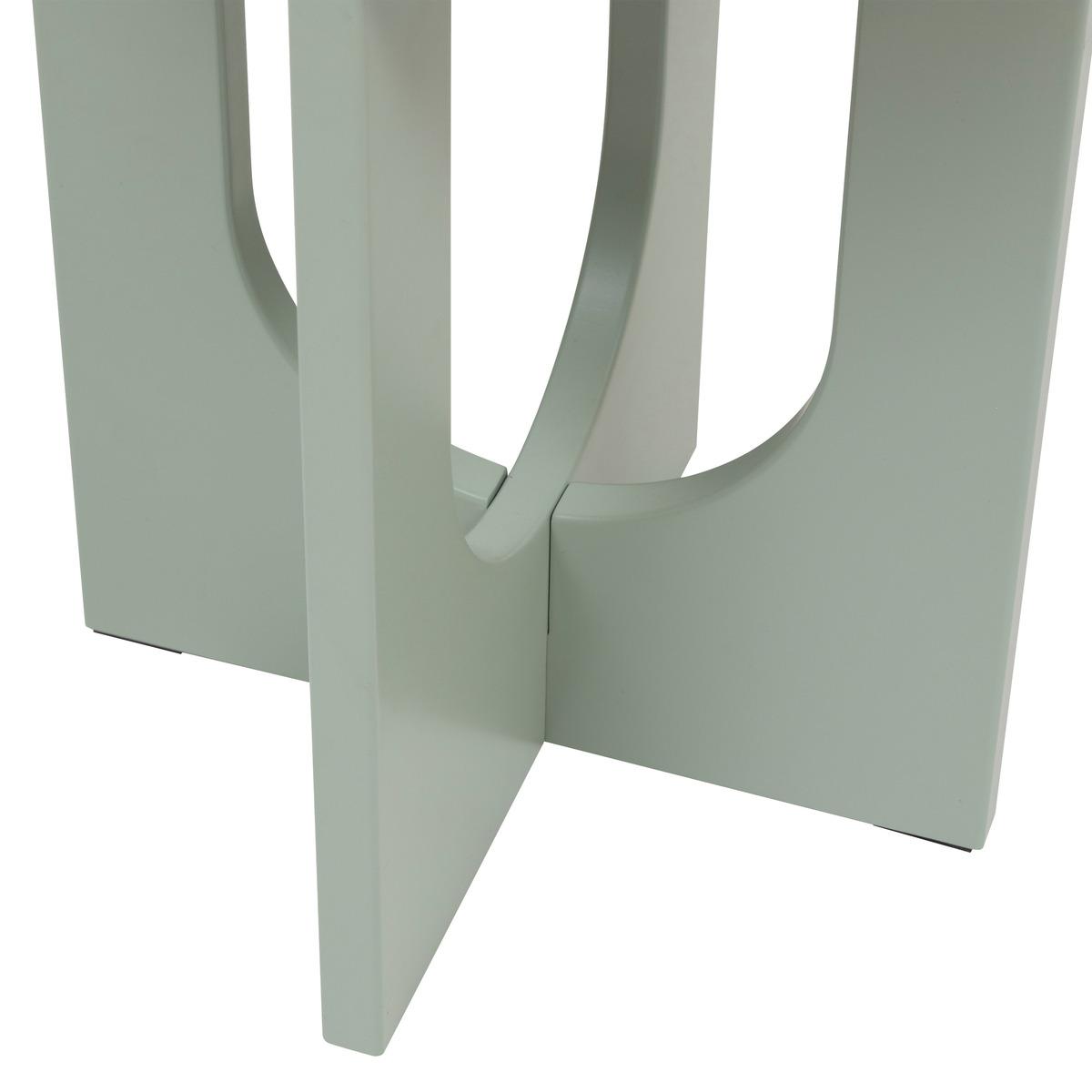 TABLE CAFE BLOOM VERT DE GRIS D.40CM