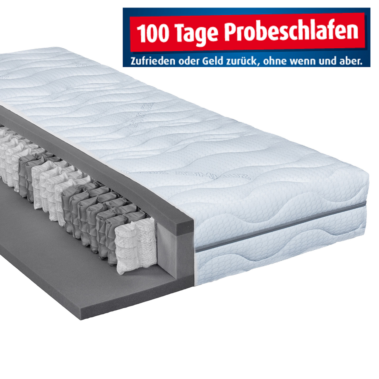 7-Zonen-Taschenfederkernmatratze SEASON TFK 500 - H3 - 100x200 cm