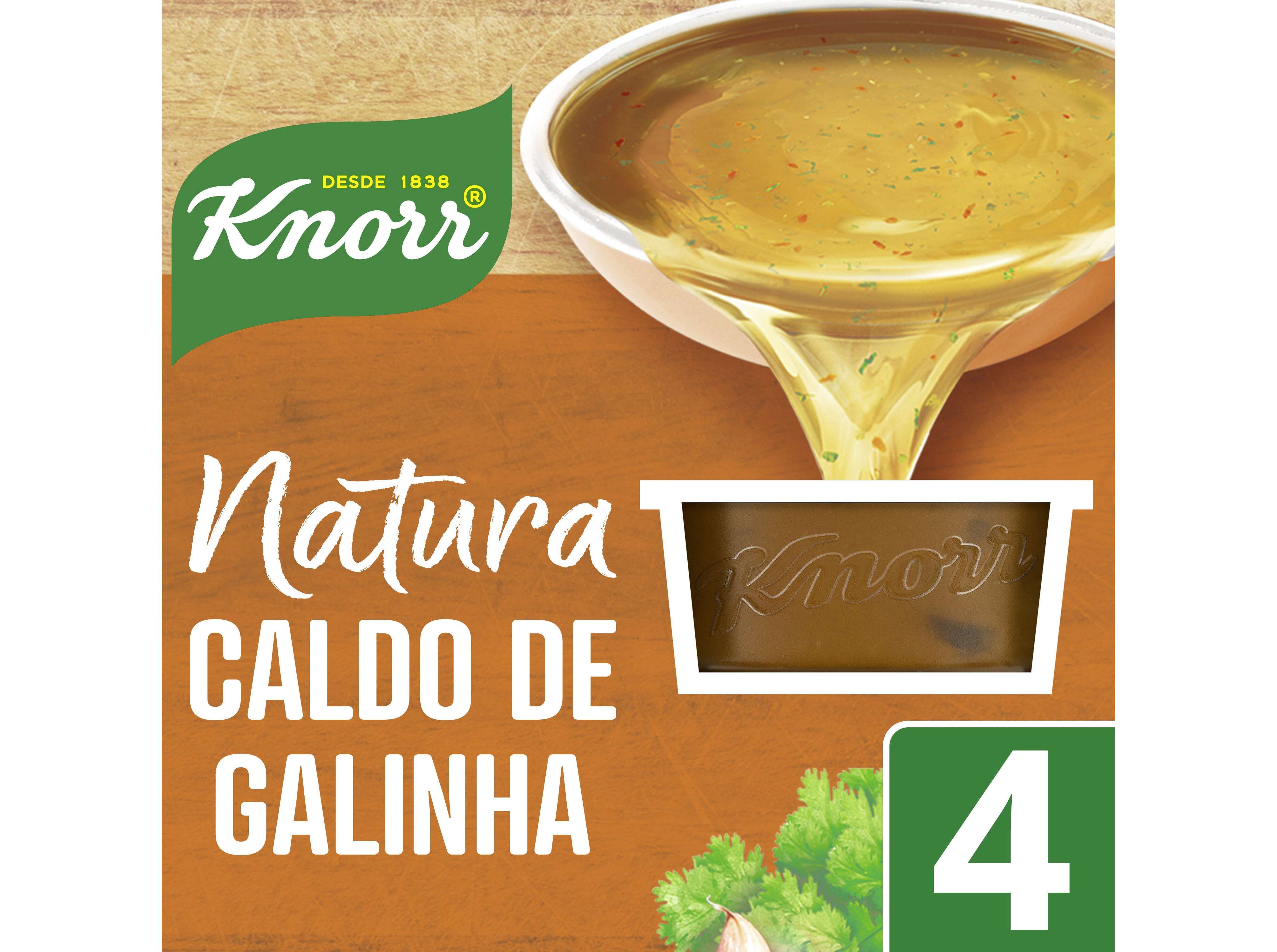 CALDO KNORR NATURA GALINHA 4X28G