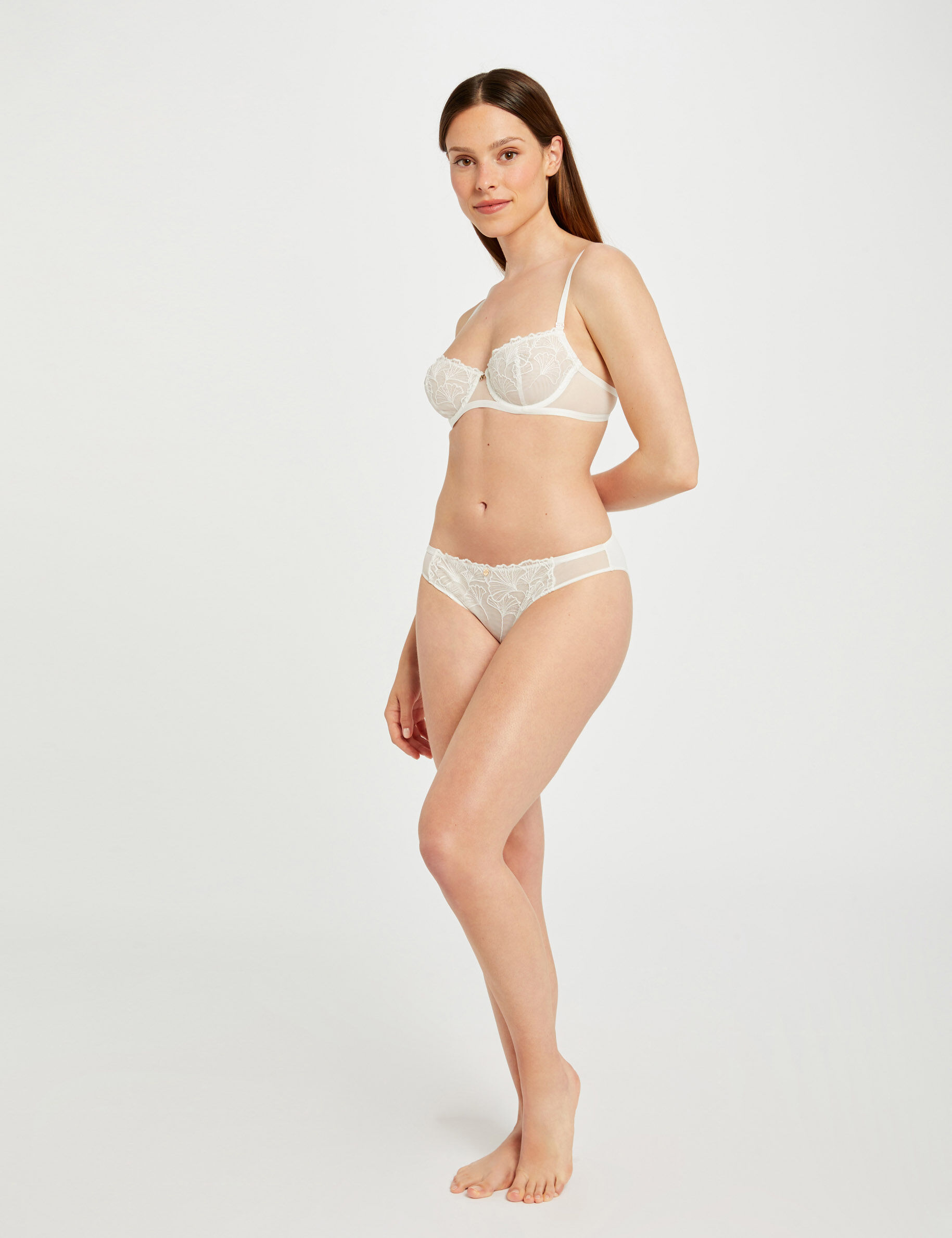 Slip en dentelle ivoire femme - ivoire