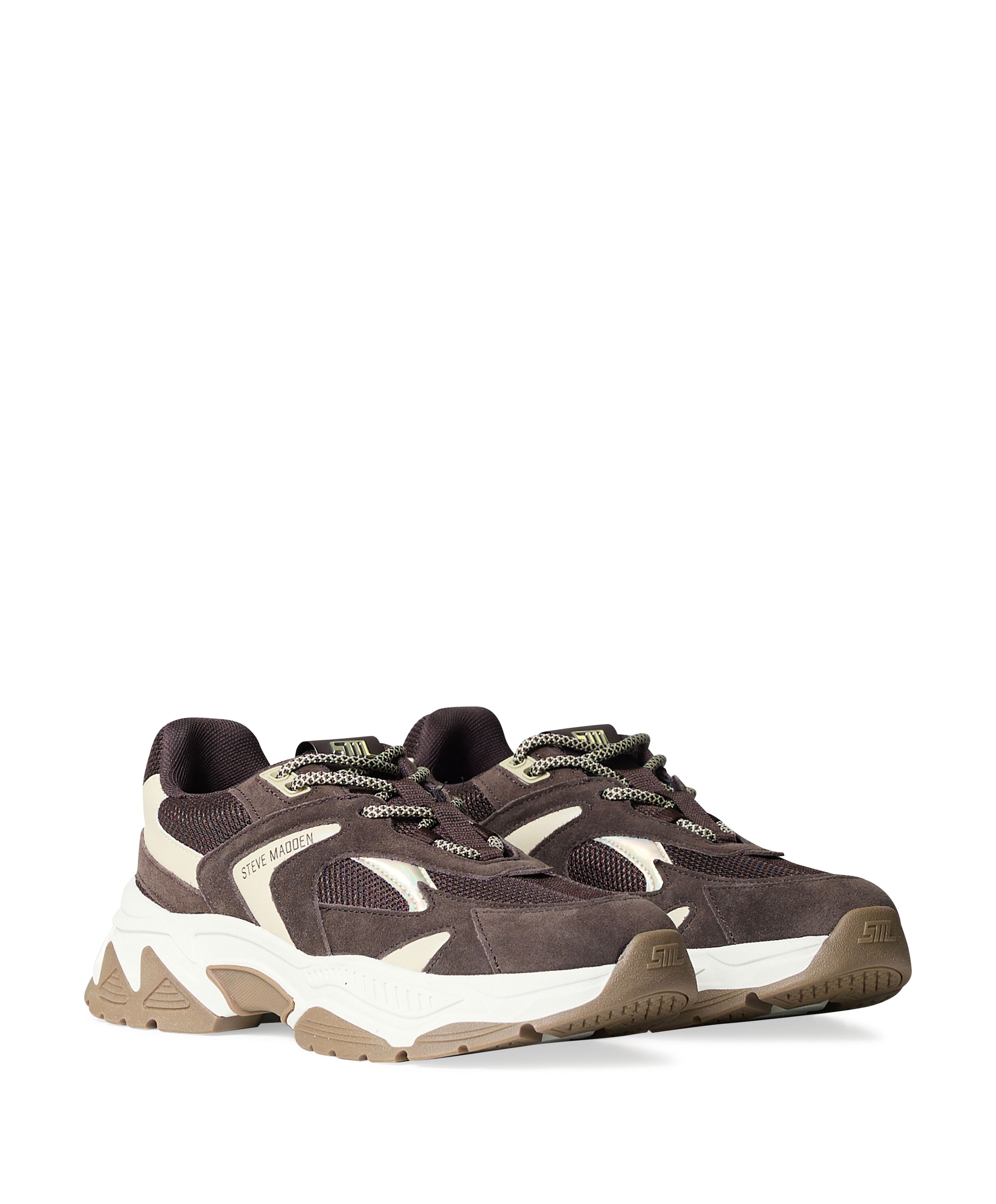 Steve Madden Ample dames sneakers bruin