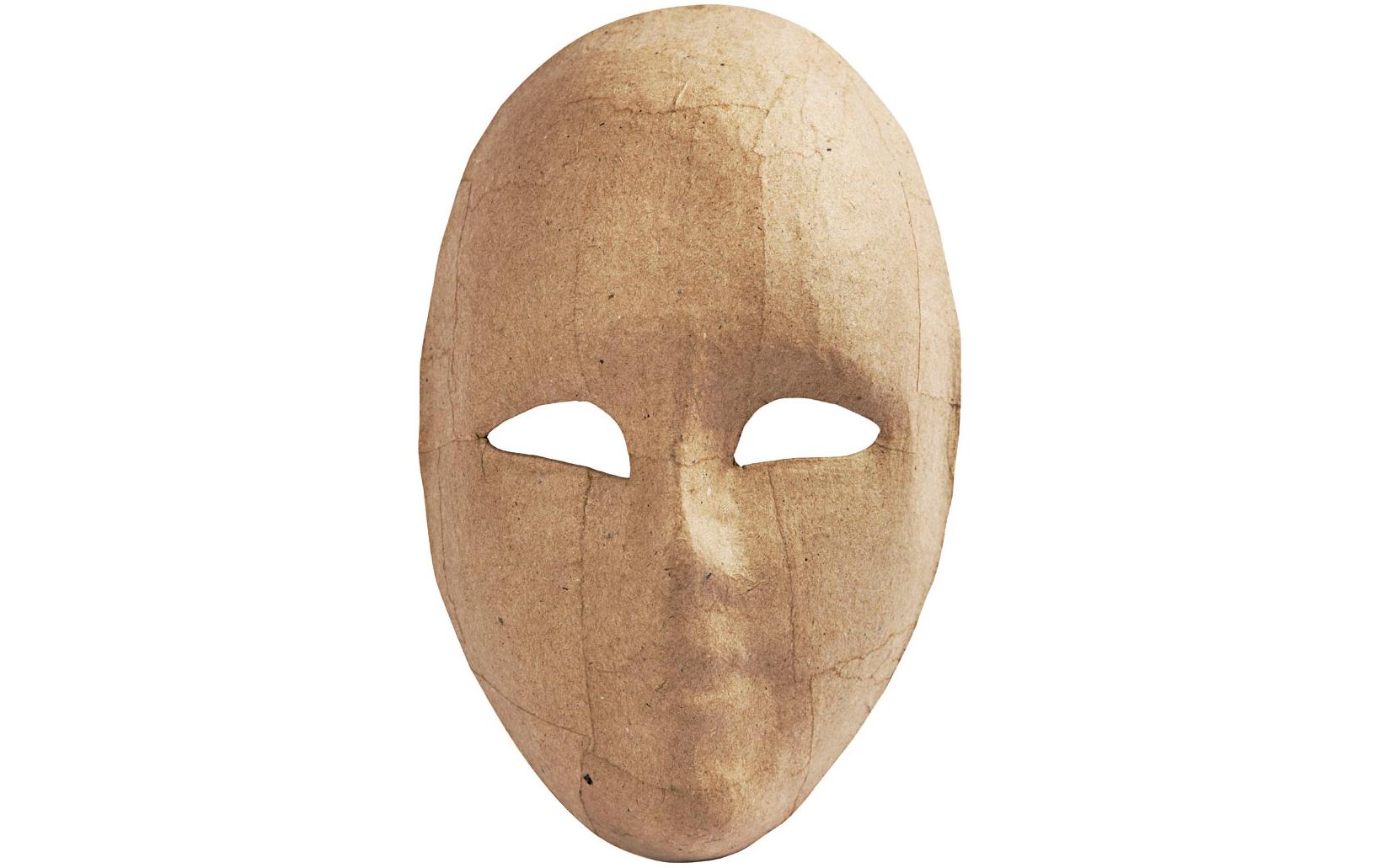 Papp-Maske 1 StückPappmaché-Maske
