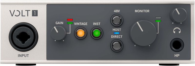 Universal Audio - VOLT 1 - USB Audio-interface - Grijs - 24 bit / 192 kHz AD/DA converter