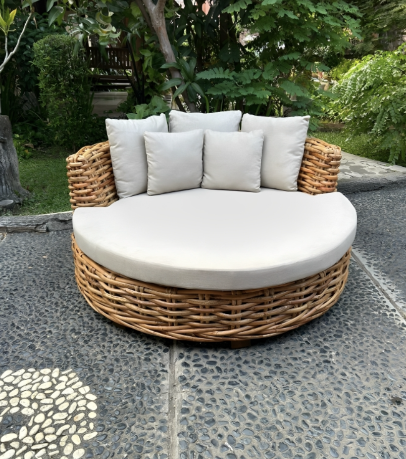 Daybed 'Belice' aus Rattan, Ø 155 cm, H 67 cm günstig bestellen