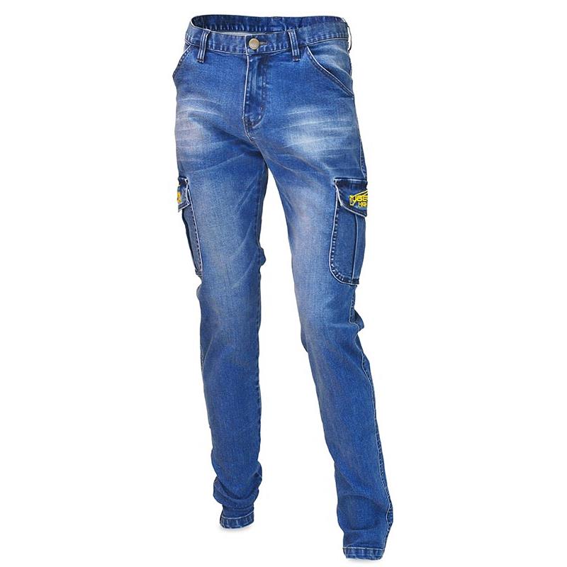 Pantalon Homme Tubertini Pantalone Denim Cargo - Bleu