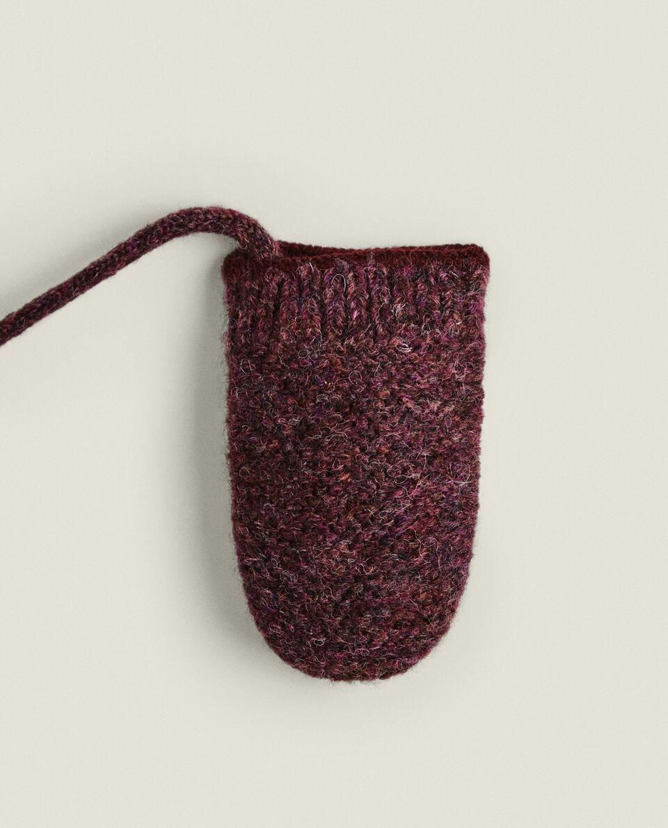 Luvas de bebê de alpaca