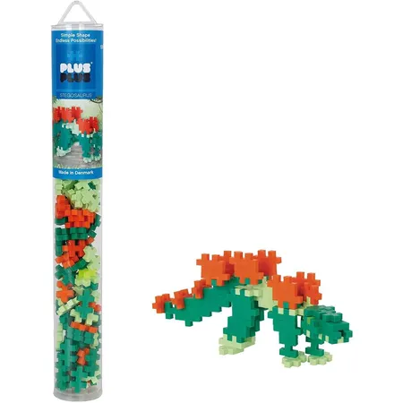 Plus-Plus Steckbausteine Tube Stegosaurus, 100 Teile