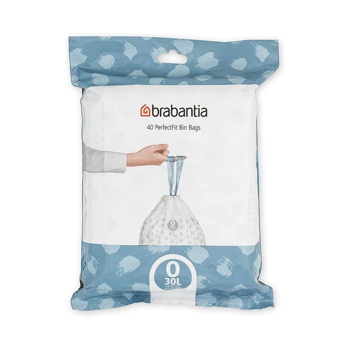 40st Brabantia afvalzakken code O 30 liter 44x76cm - 40 stuks (8710755124846)