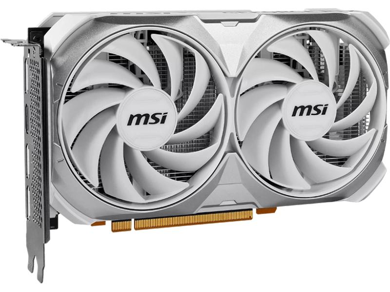 MSI Grafikkarte GeForce RTX 4060 Ventus 2X White OC 8 GB Gamer-Grafikkarte mit 8 GB GDDR6X-Speicher, ermöglicht Auflösungen bis zu 8k