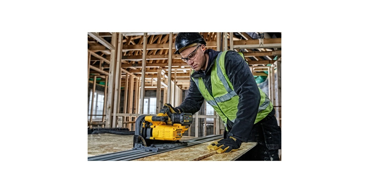 DEWALTAccu Invalcirkelzaag DCS520N 54V handcirkelzaag  (Geel/zwart, zonder accu en oplader, in TSTAK-Box)