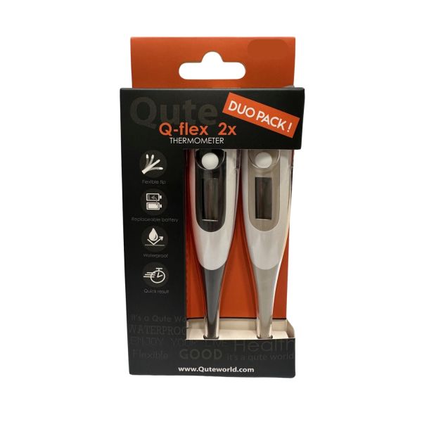 Qute Q-Flex Digitale Thermometer DUO-Pack - Flexibele Punt