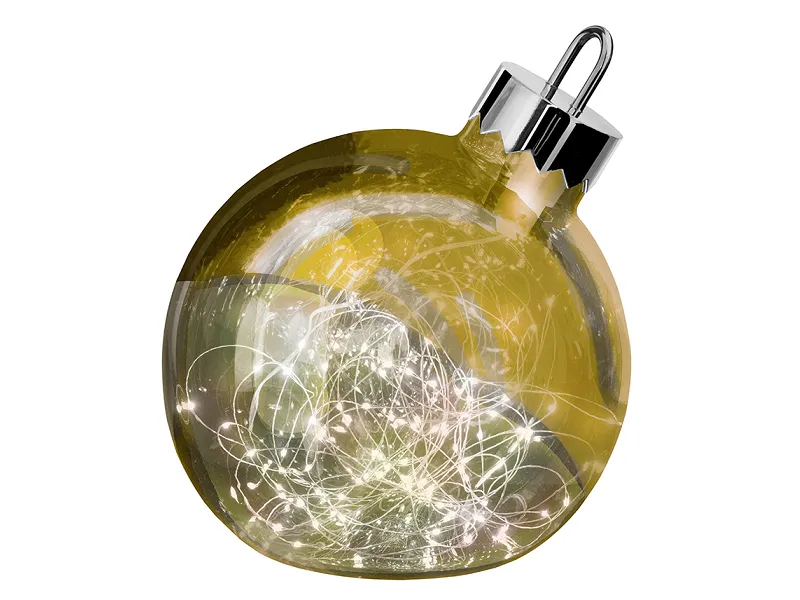 Sompex Dekorationskugle Ornament Guld Ø20 cm