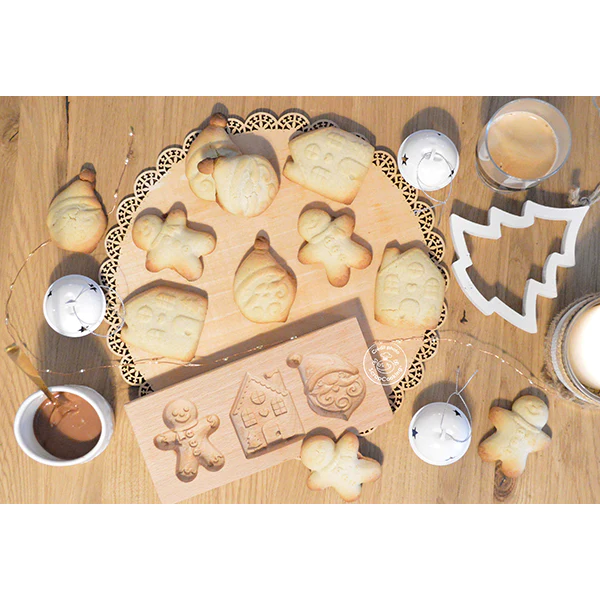 Moule bois biscuits fourrés Noël Scrapcooking
