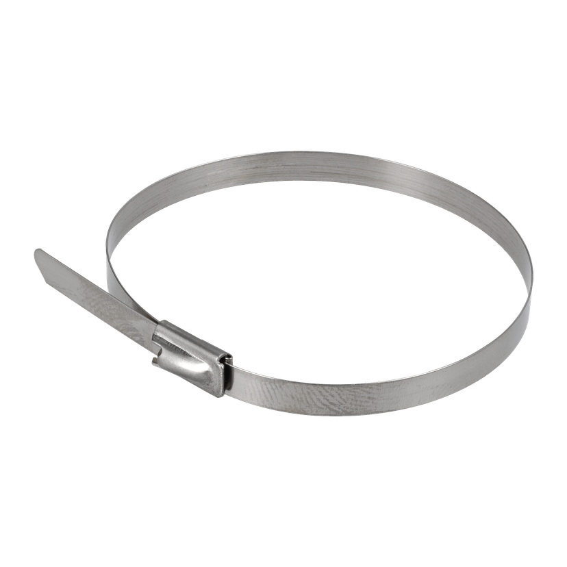 Buntebånd i rustfritt stål 5-pk 200x4,6 mm