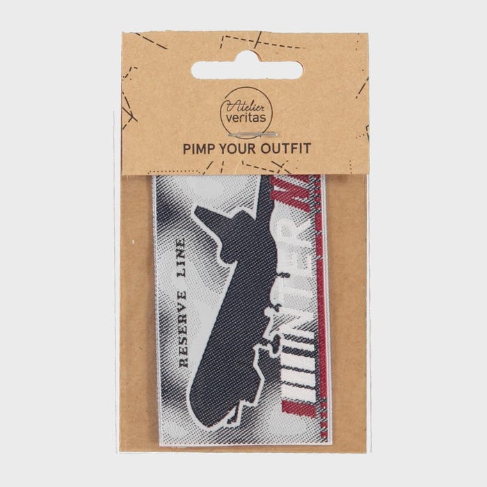 Atelier Veritas-Patch vliegtuig 5x10cm