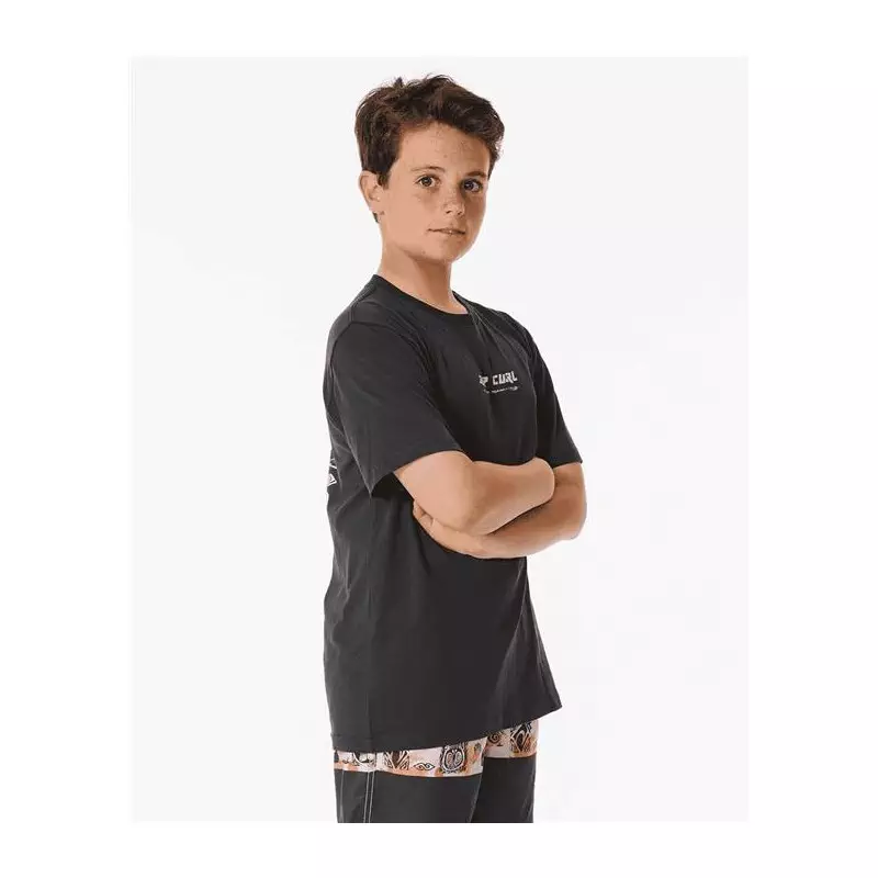Teeshirt junior RIPCURL Pure Surf Art Tee -Boy Washed Black