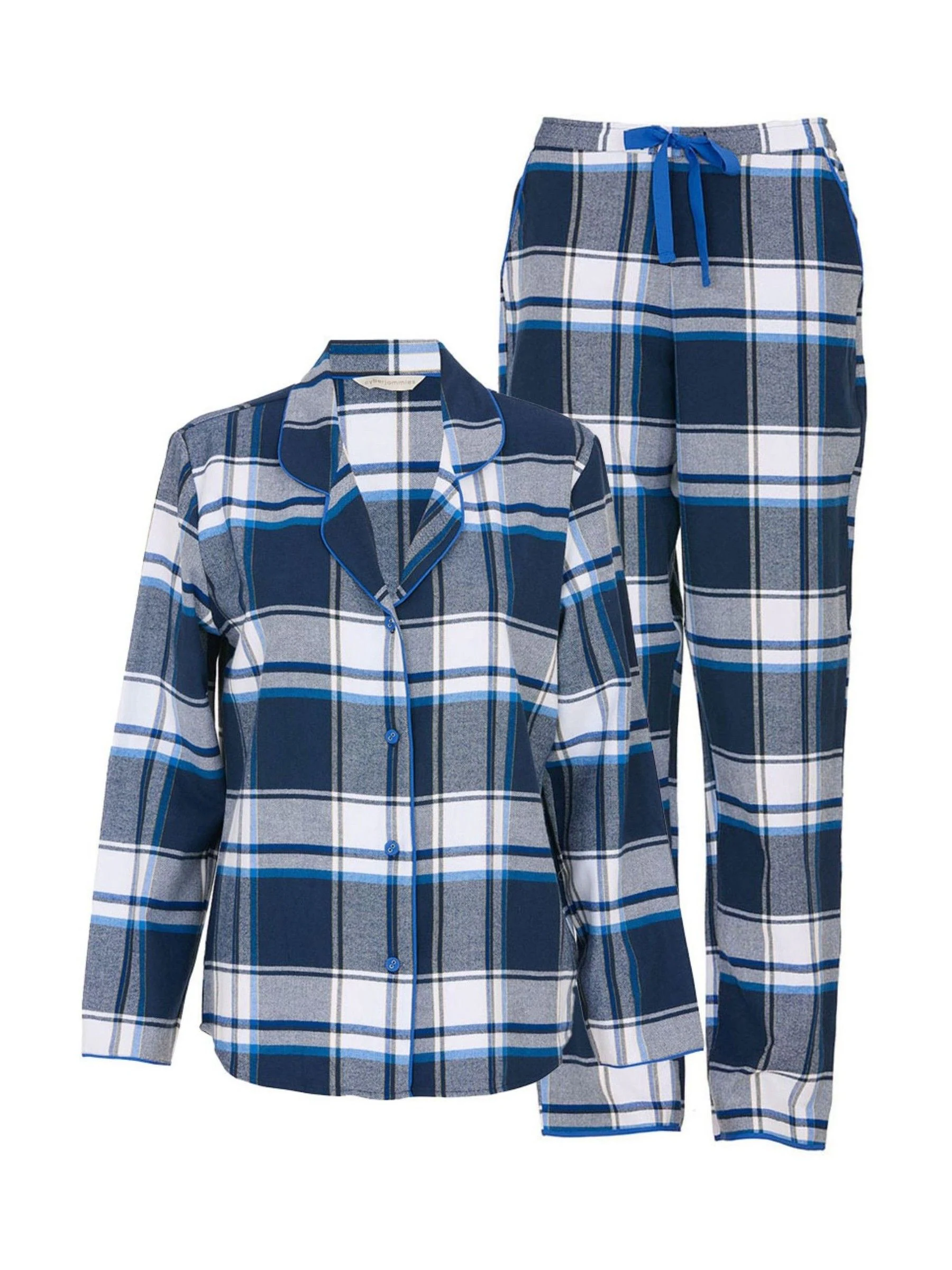 Cyberjammies geruite pyjamaset met lange mouwen
