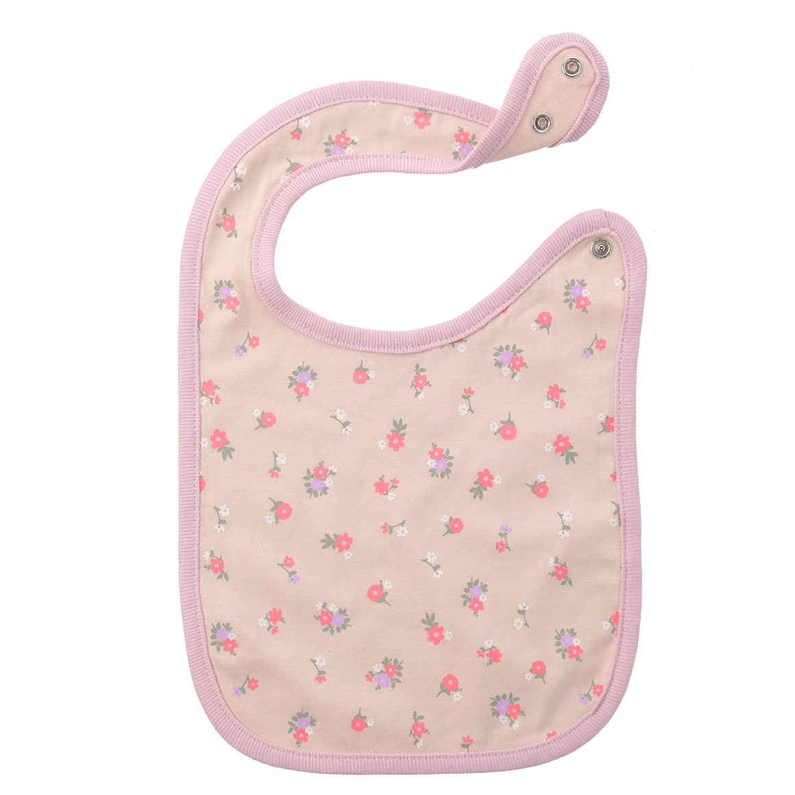 Topomini 3 Baby Lätzchen mit Motiven altrosa / weiss