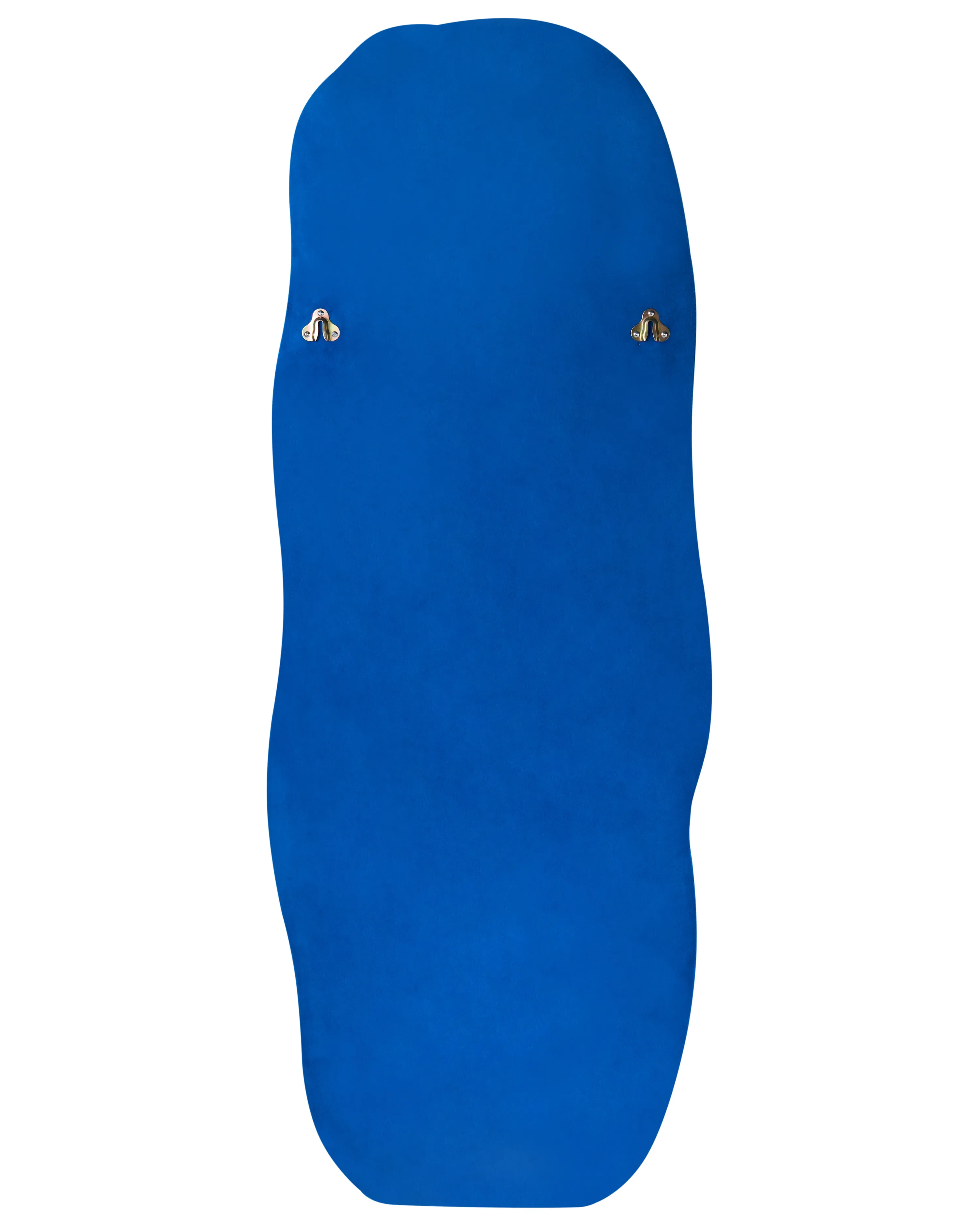 Wandspiegel BEAUNE 56 cm 160 cm Fluweel Blauw