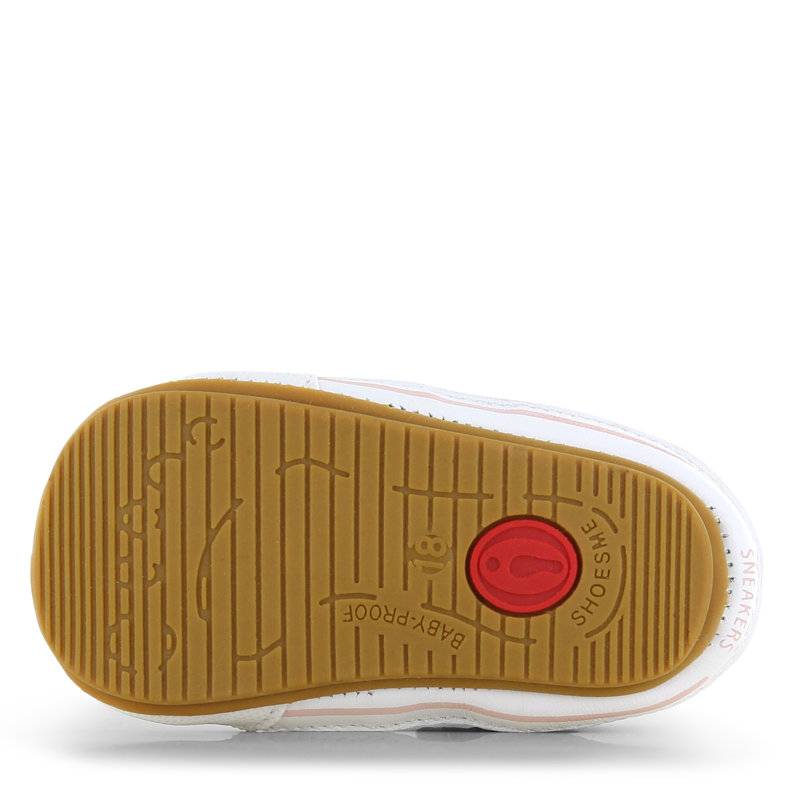 Shoesme wit-roze BABY-PROOF® schoentje  | Meisjes schoenen