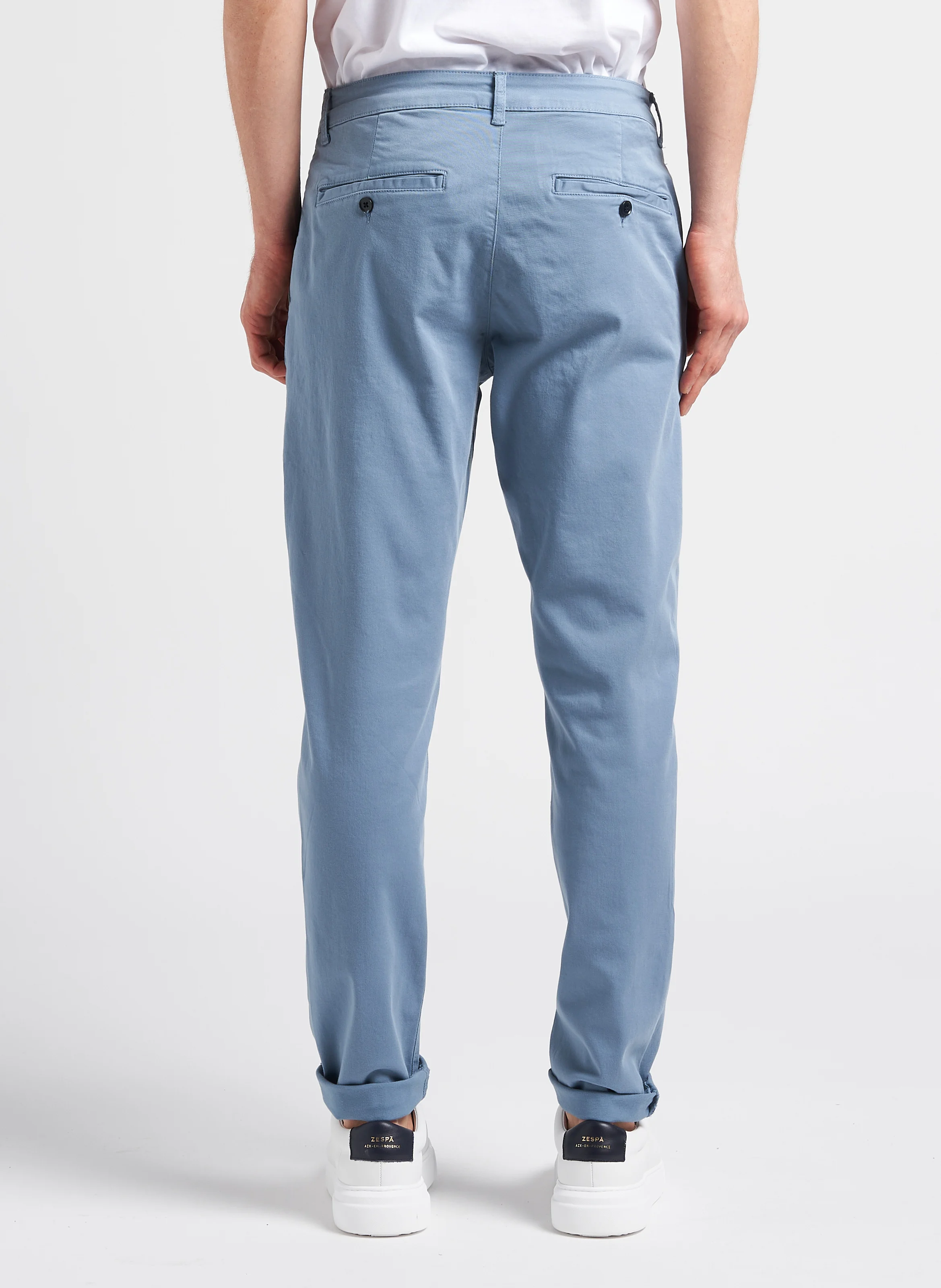 LAVIS - Pantalon droit en coton bio mélangé | Bleu