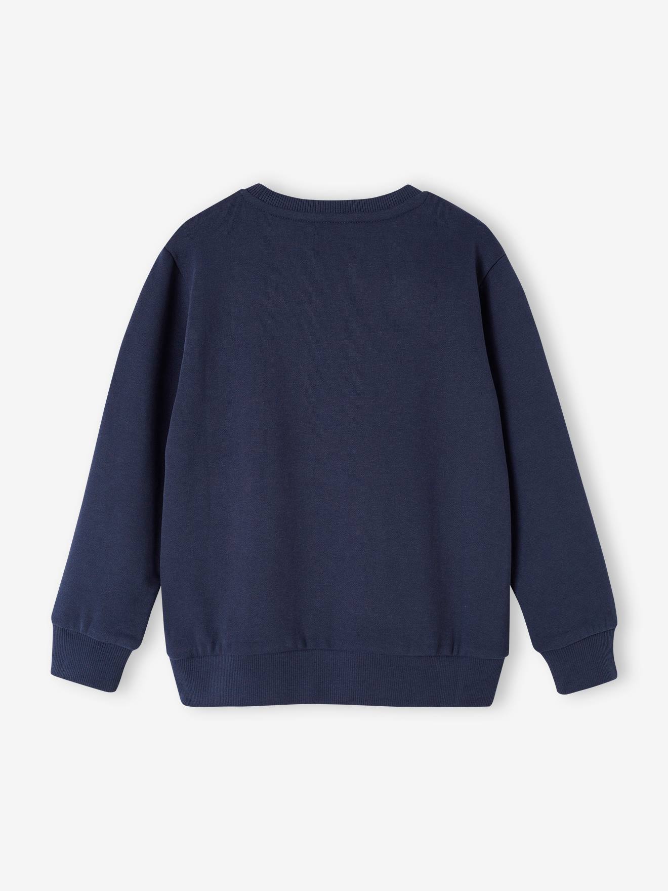 Conjunto de 2 moletons infantis com estampa BMX em azul escuro.