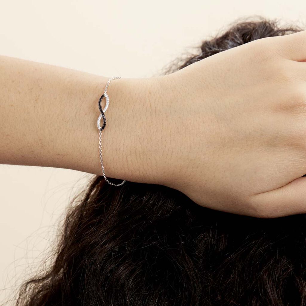 Bracelet Prudentia Argent Blanc Oxyde De Zirconium