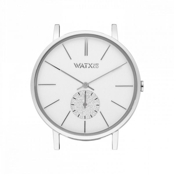 Watx & Colors Mostrador de Relógio 38mm Analógico Iris Prateado - WXCA1015