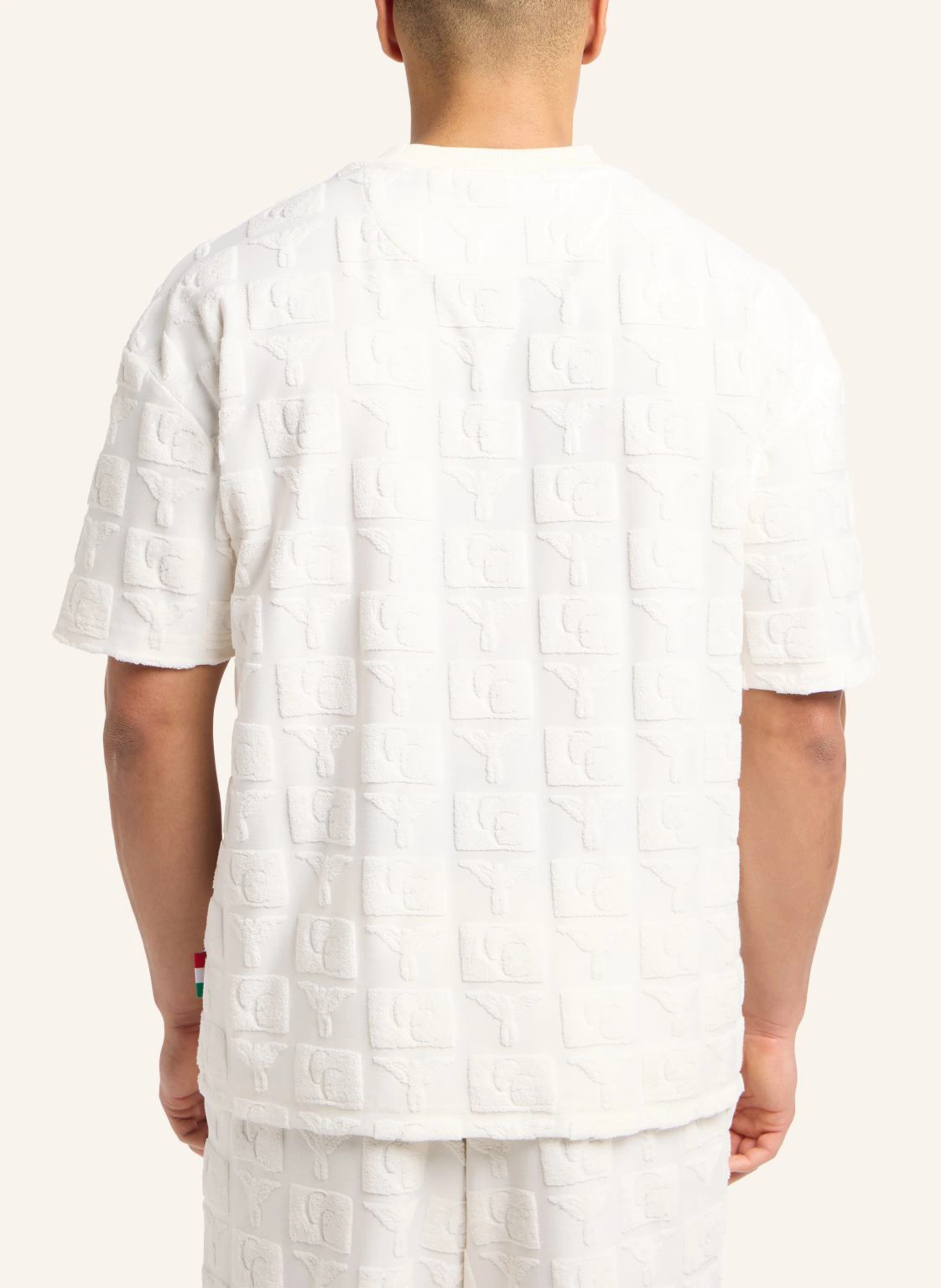 CARLO COLUCCI Oversize T-Shirt mit Frotteeinsätzen EBNICHER