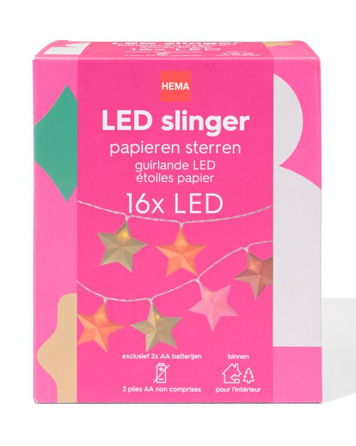 guirlande lumineuse étoile en papier
