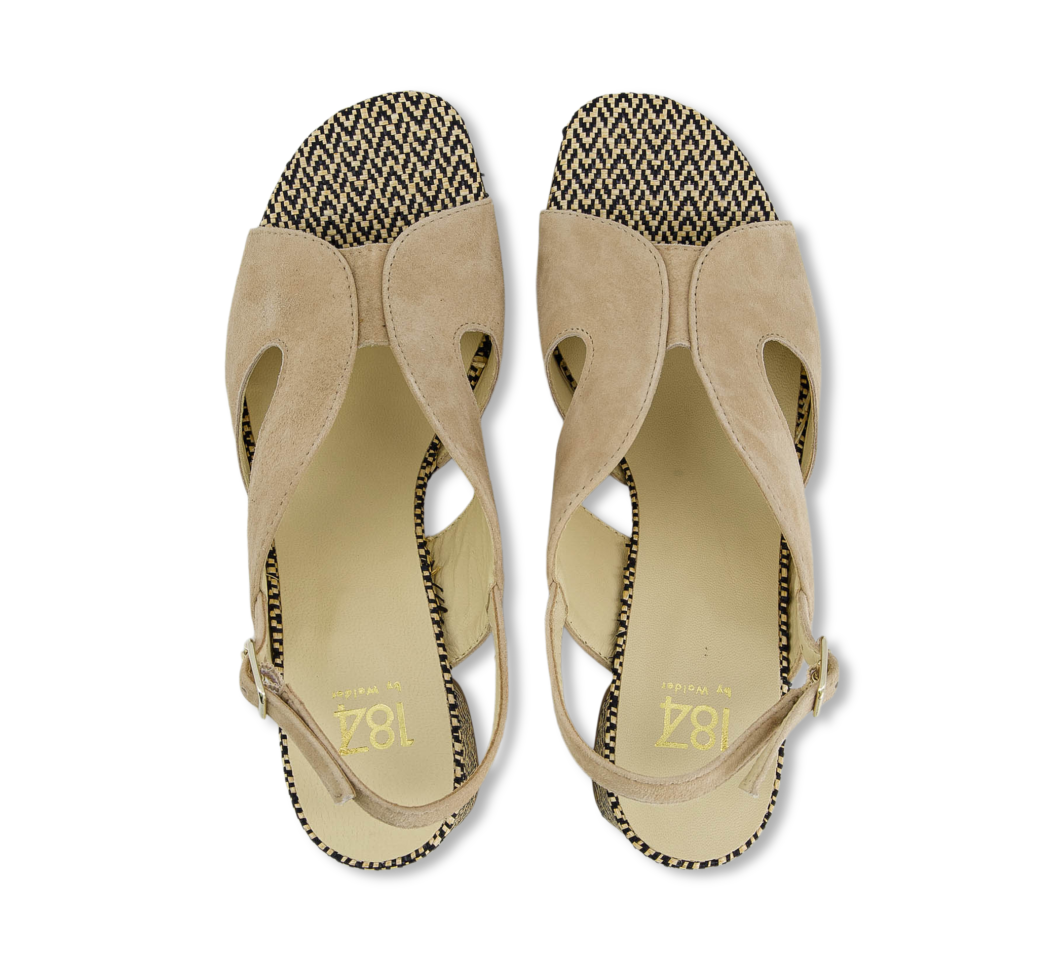1874 by Walder Riemchensandalen beige/taupe