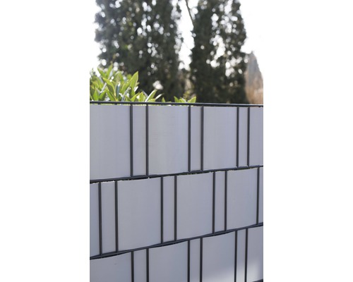 Privacyschermstroken PVC 19 x 3500 cm aluminium