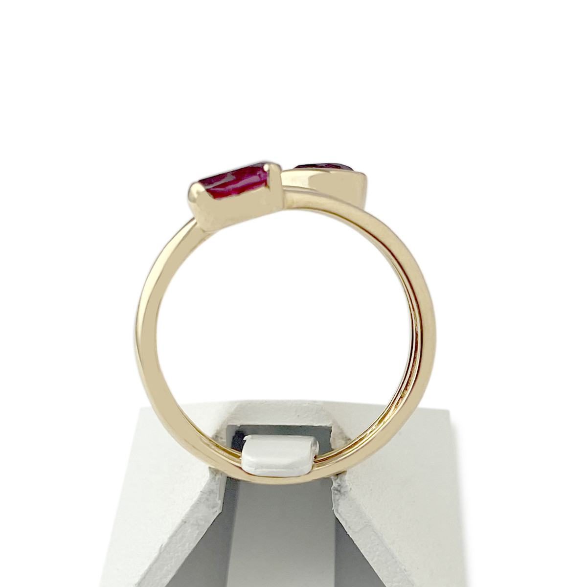 Bague d'occasion or 750 jaune améthyste grenat