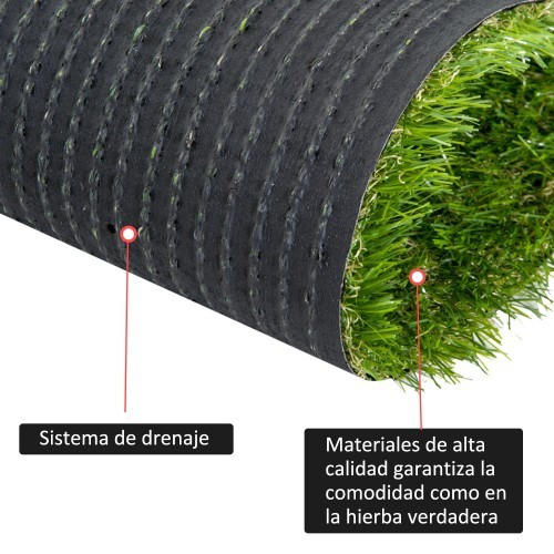 Rolo de grama artificial, cor verde