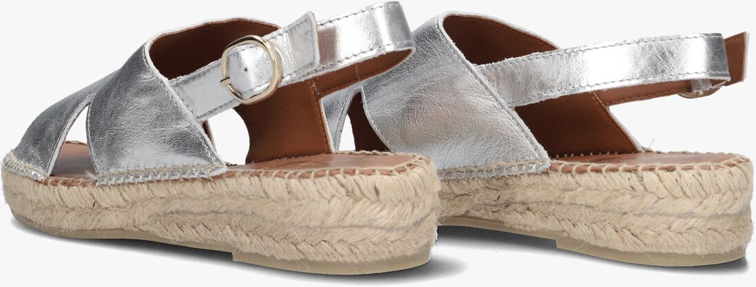 zilveren viguera espadrilles 2171 met
