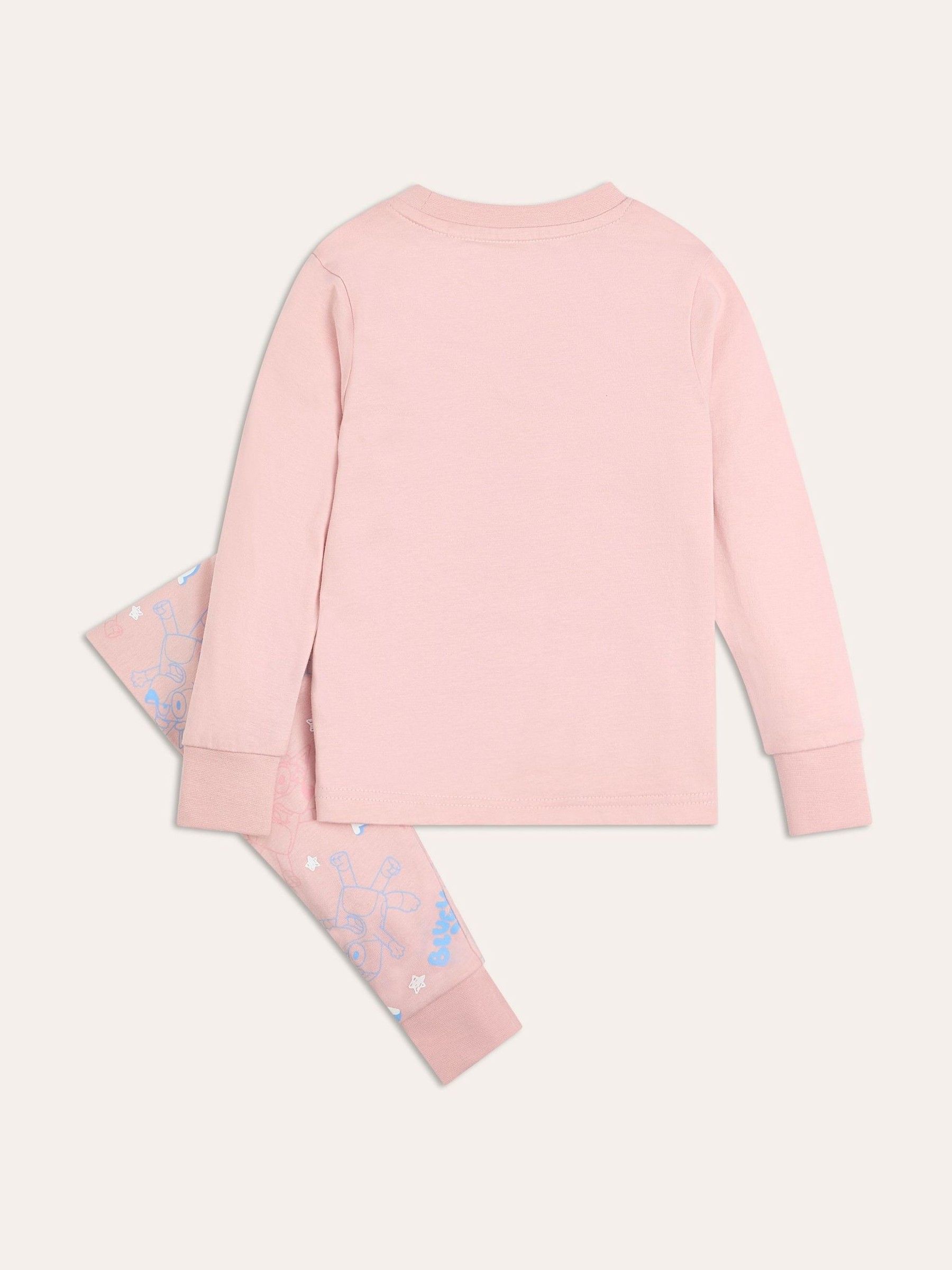 Brand Threads Girls 100% Cotton Bluey Pyjamas Set