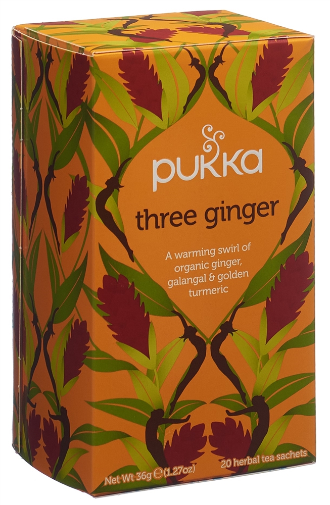 PUKKA Trois Gingembres Tee<br>20 Stück, Beutel, TEES, Bio