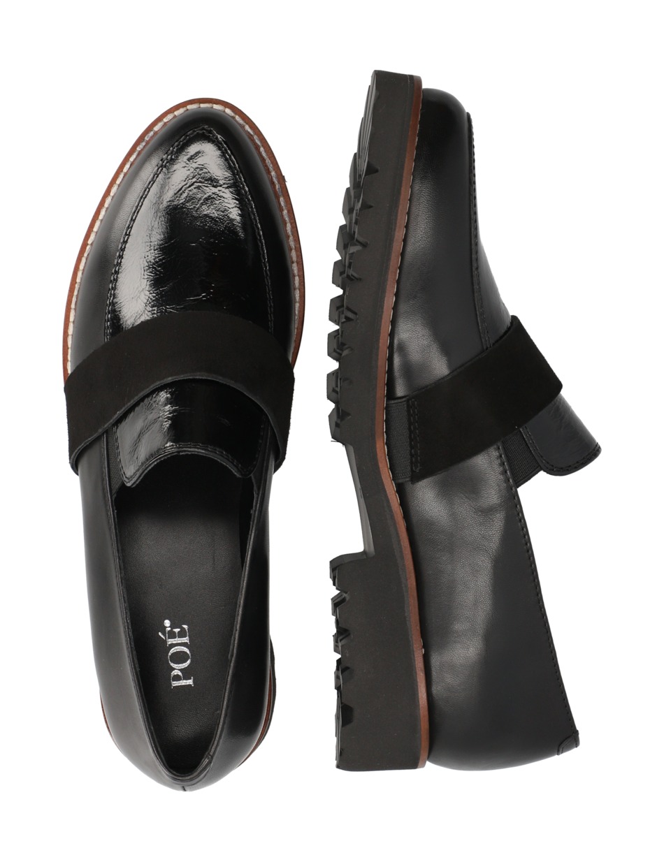 Lederkombination Slipper