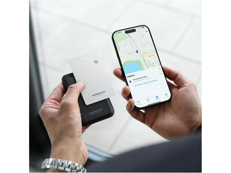 Vonmählen Schlüsselfinder FindMe Weiss Der smarte Tracker im Kreditkartenformat