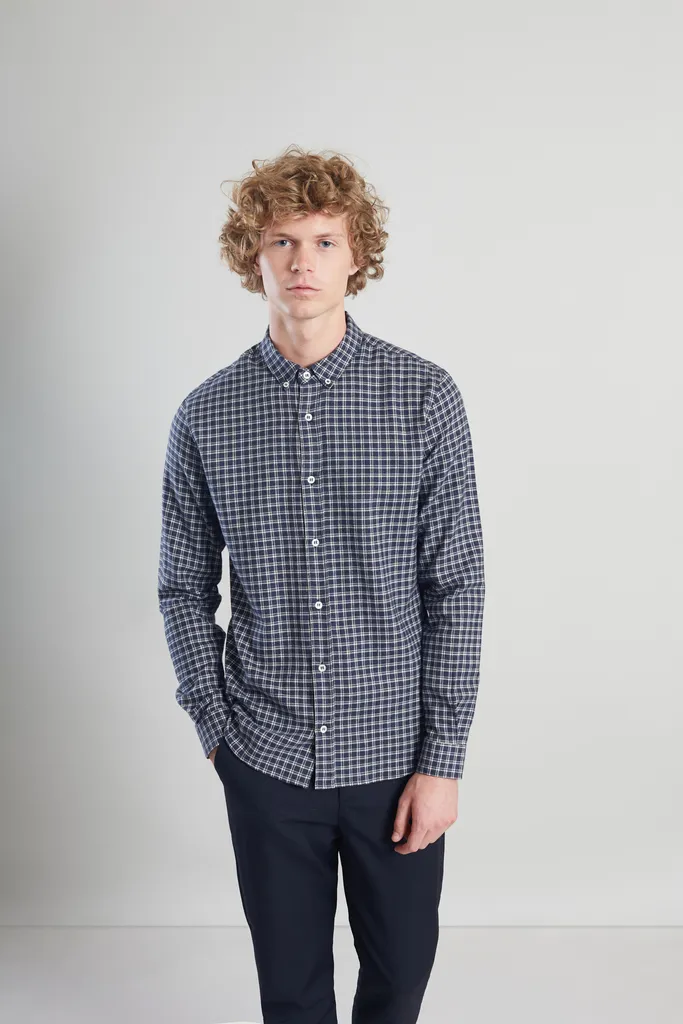 Chemise à Carreaux Flanelle Italienne L'Exception Paris