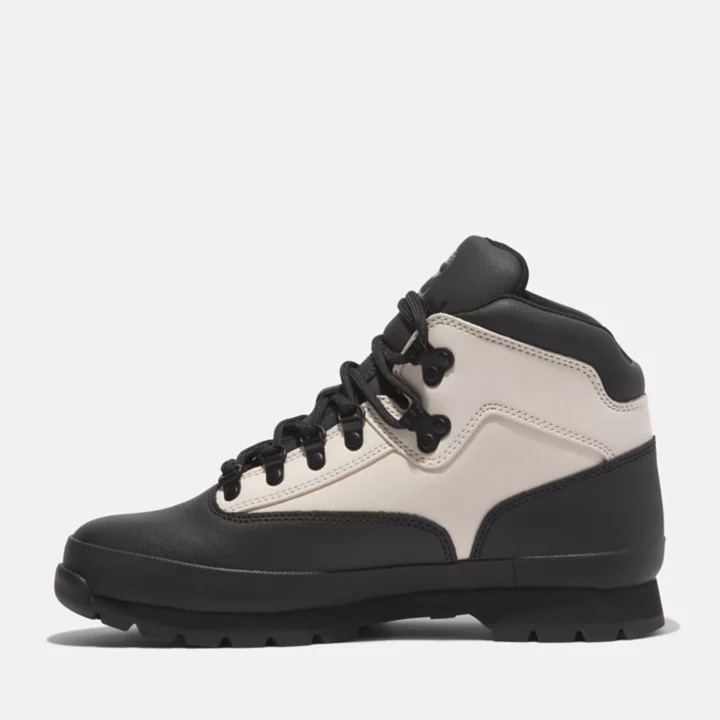 Bottine de randonnée Euro en cuir Helcor pour homme en gris clair
