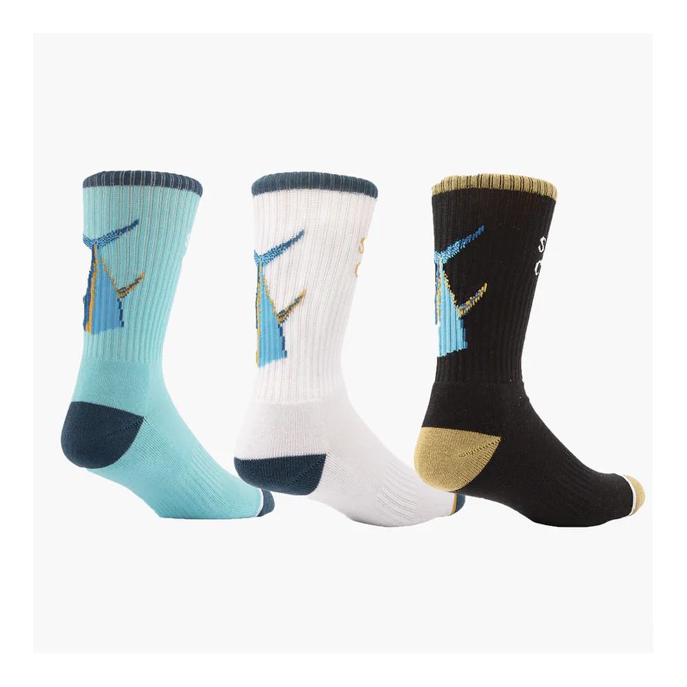 Salty Crew TAILED - Chaussettes x3 Homme assorted