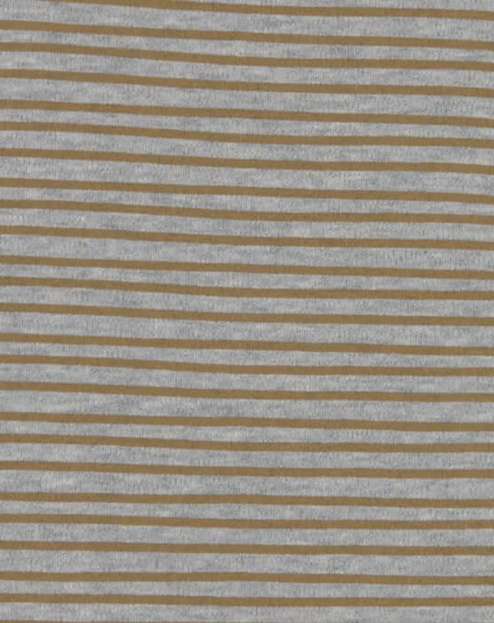 Kurzarm-Body STRIPED in grey melange