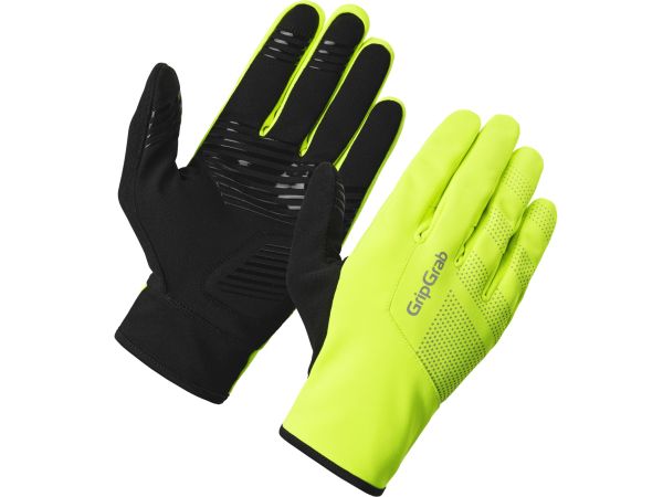 GripGrab Ride 2 Windproof Overgangshandsker, Yellow Hi-Vis