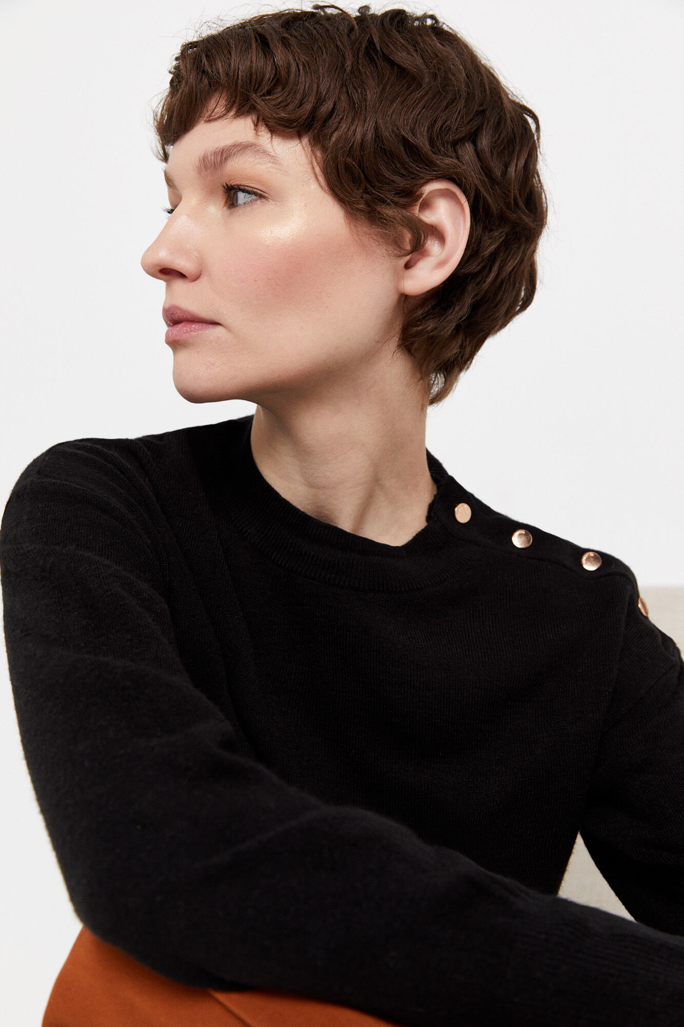 Jersey tacto suave - Negro
